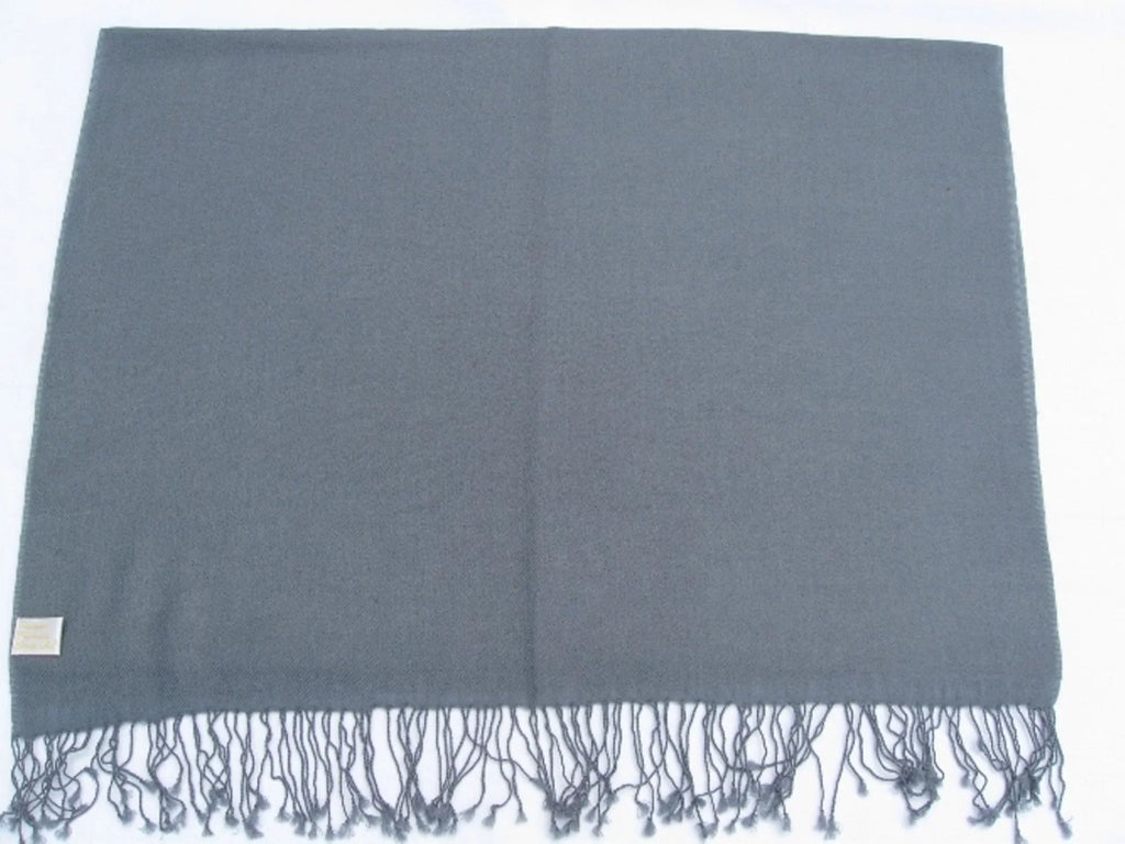 (Slate Shawl) Shawl/Shawls/Scarf/Scarves/Wrap/Stole/Muffler/Cape/Ruana/Blanket/Throw/Pashmina Shawl/Cashmere Grey Scarf/Wool/Silk Regular