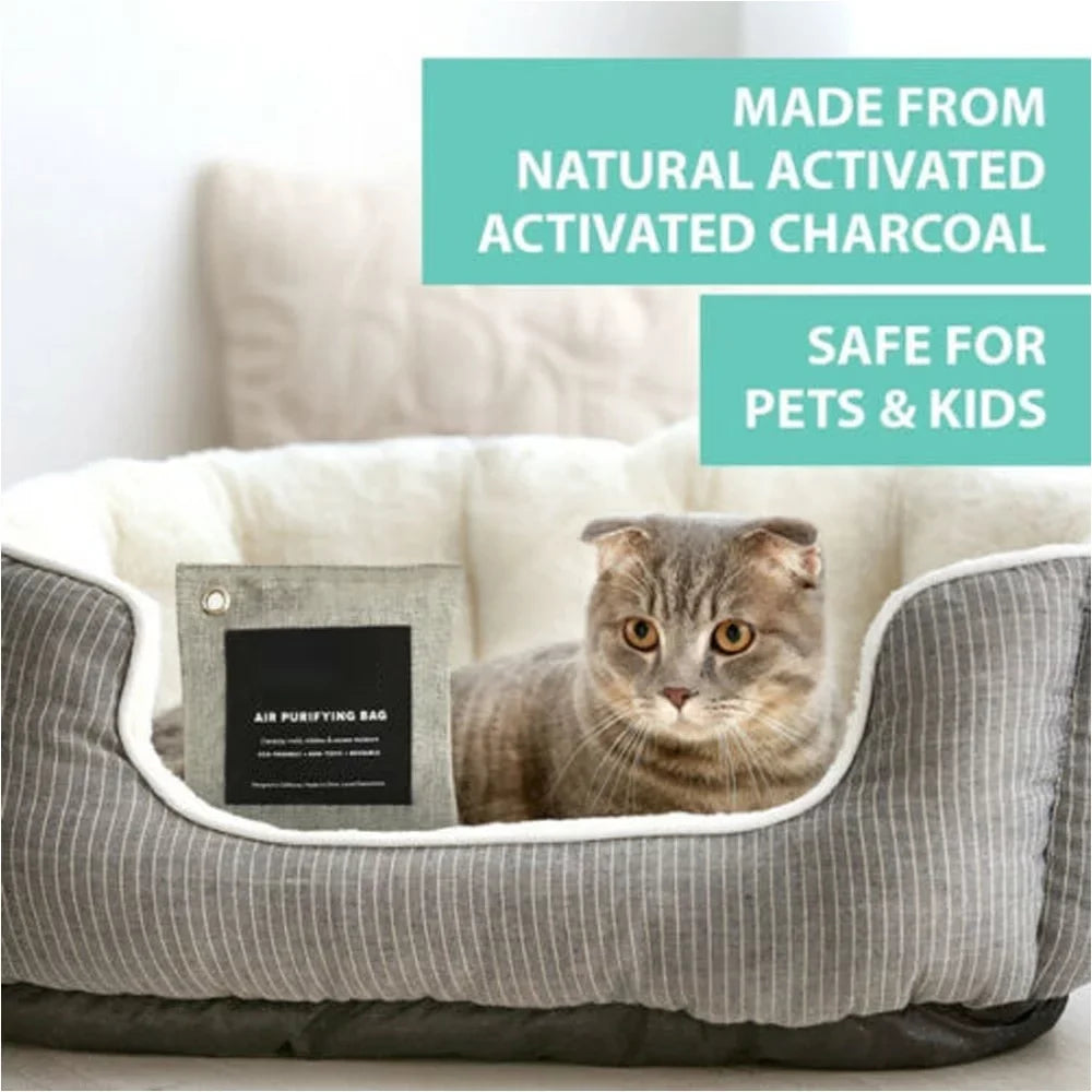 Charcoal 20pcs Purifying Odor Absorber Bamboo Bag Activated Charcoal Bags Air