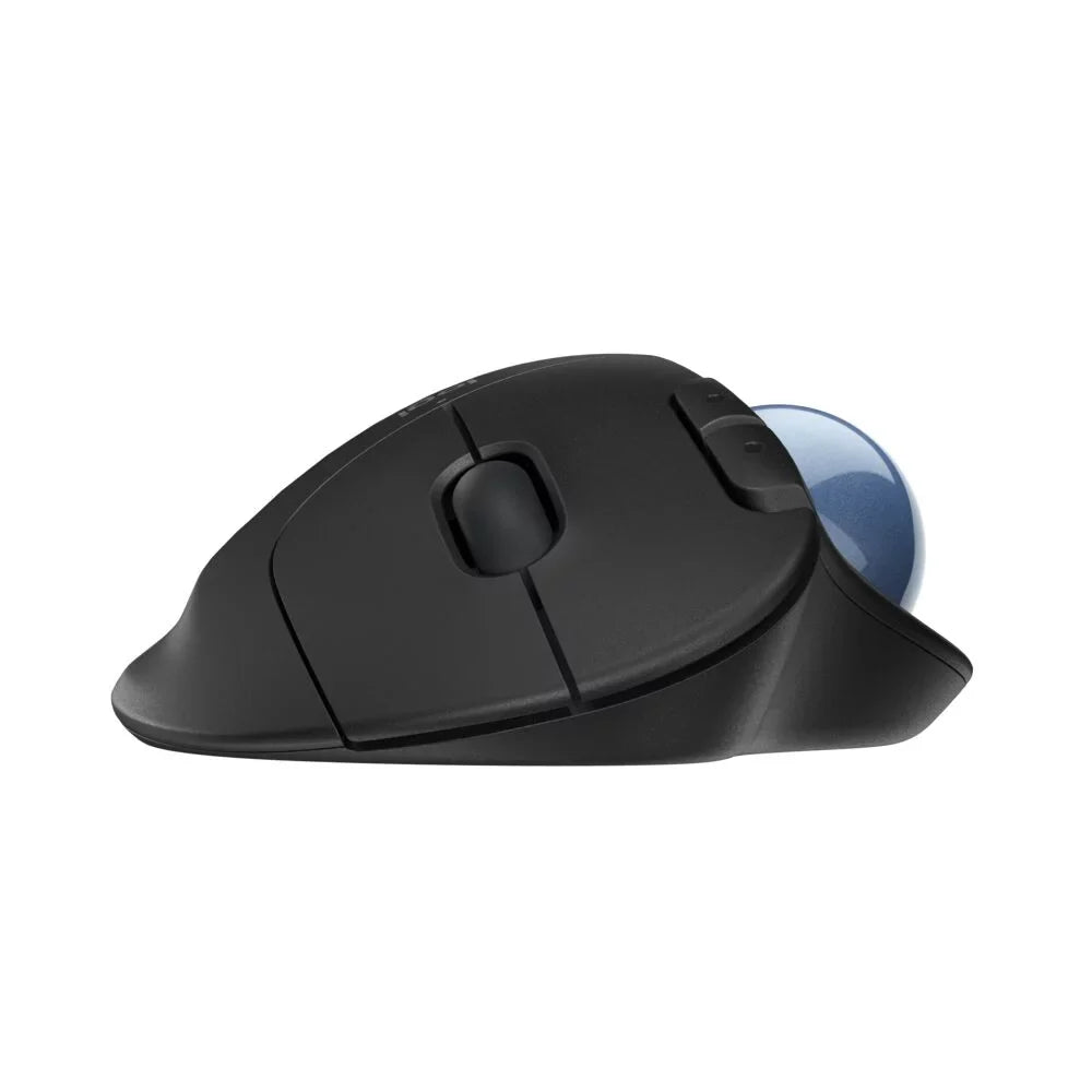 Black Logitech Wireless Easy Control, Tracking, Trackball Thumb Ergonomic Smooth Mouse,