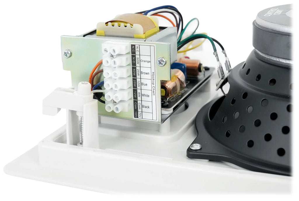In-Wall JBL 8" 50w For Restaurant Commercial 128 (4) WT Speakers+Amp 70v CONTROL