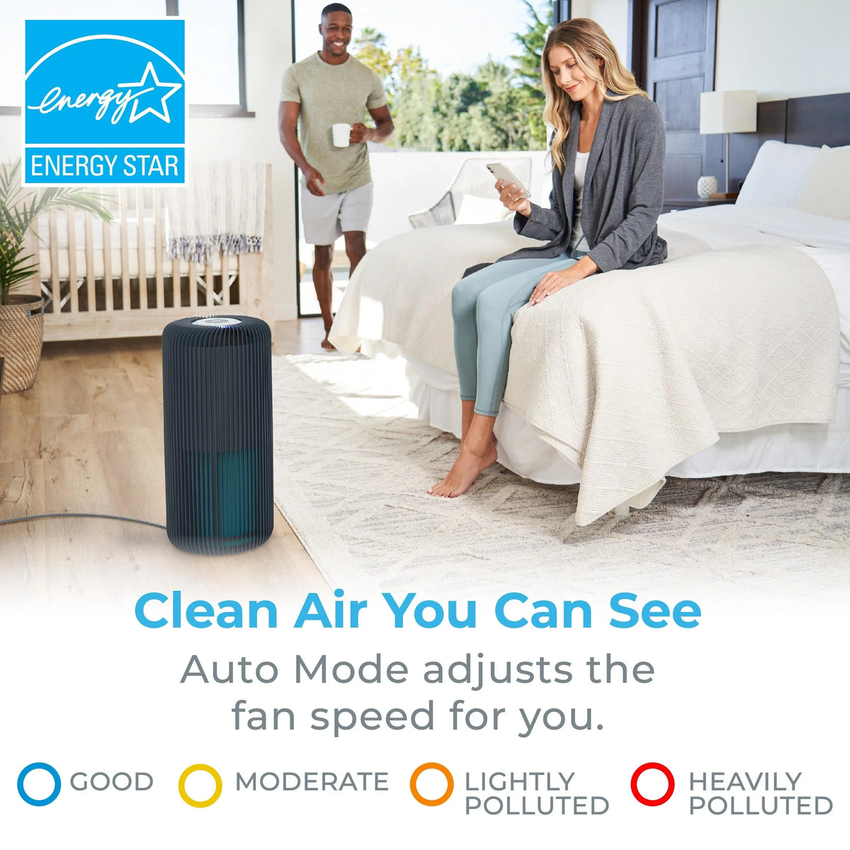 True Purifier 5-in-1 Light Pure with App UV-C Smart and Graphite HEPA Air Control Enrichment ®