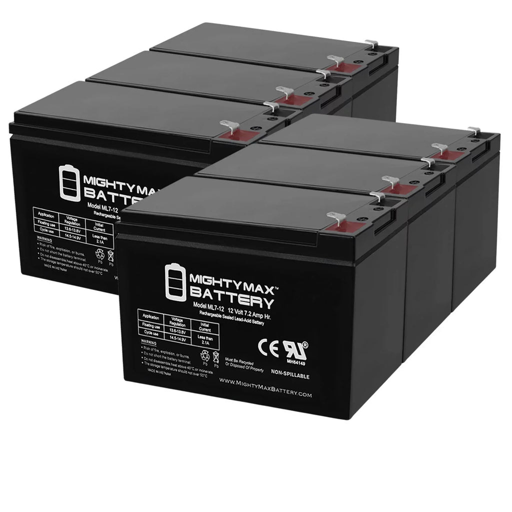 SLA ZS06 6 7.2AH GP1272 12V Replaces EVX1272F2 Battery - Sea-Doo Pack