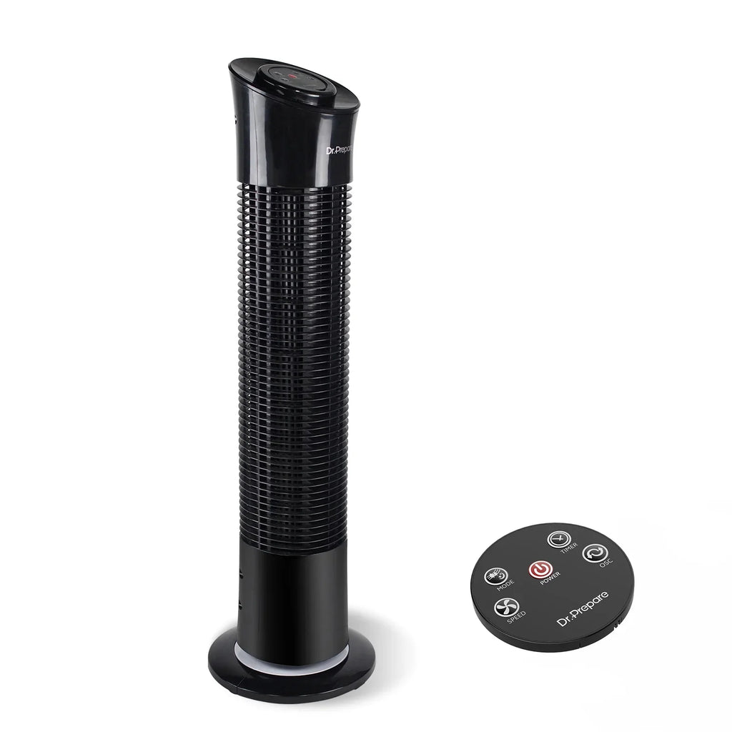 Fans Oscillation Prepare Floor Speeds/7.5h w/Remote/3 for Tower 30’’ Home/Office Dr. Fan，Portable Stand Timer