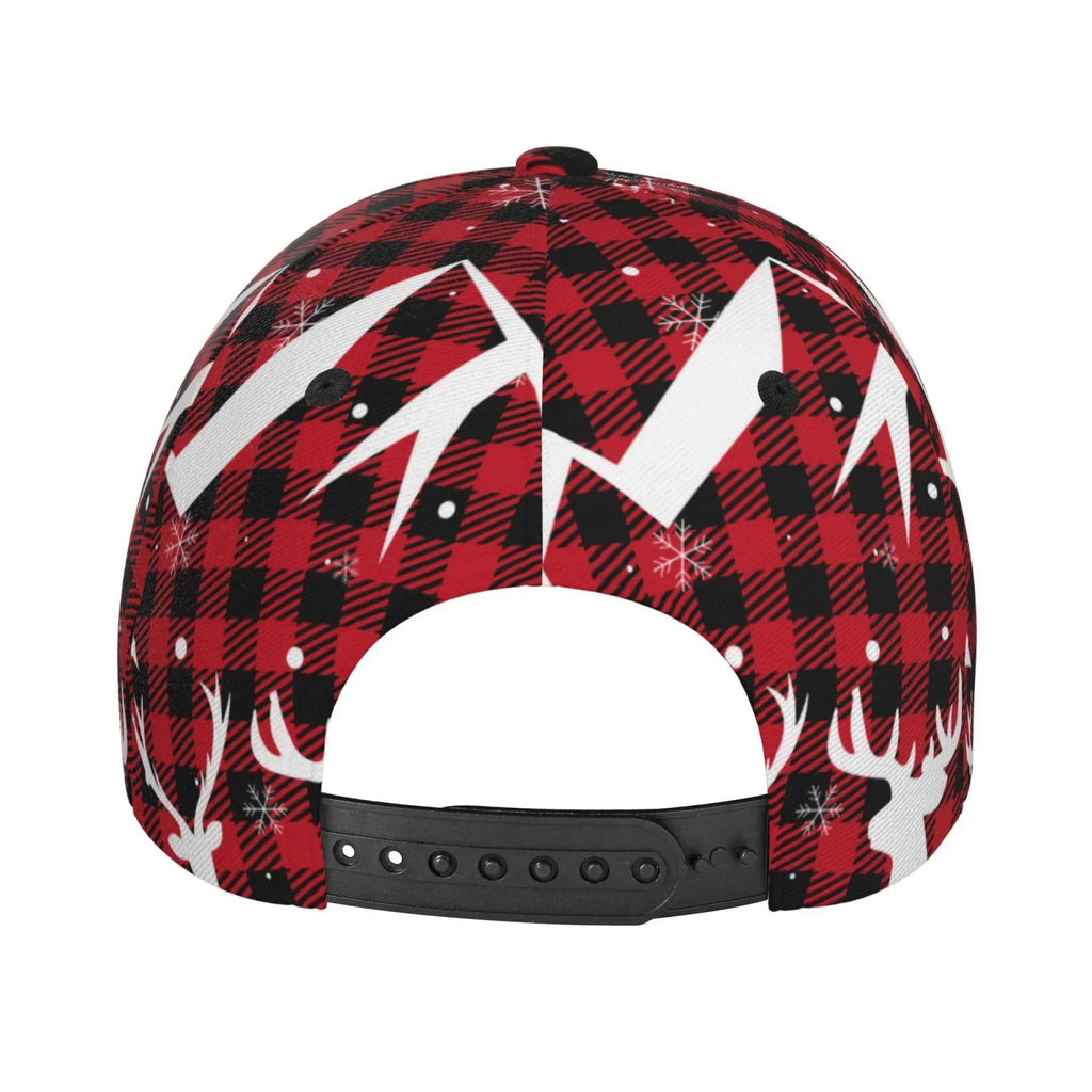 Hat(Christmas Plaid) Cap Running All Baseball Workouts and for Outdoor Dad Seasons Size Activities Buffalo Adjustable Balery