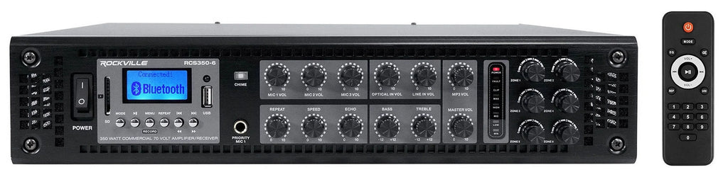 In-Wall JBL 8" 50w For Restaurant Commercial 128 (4) WT Speakers+Amp 70v CONTROL