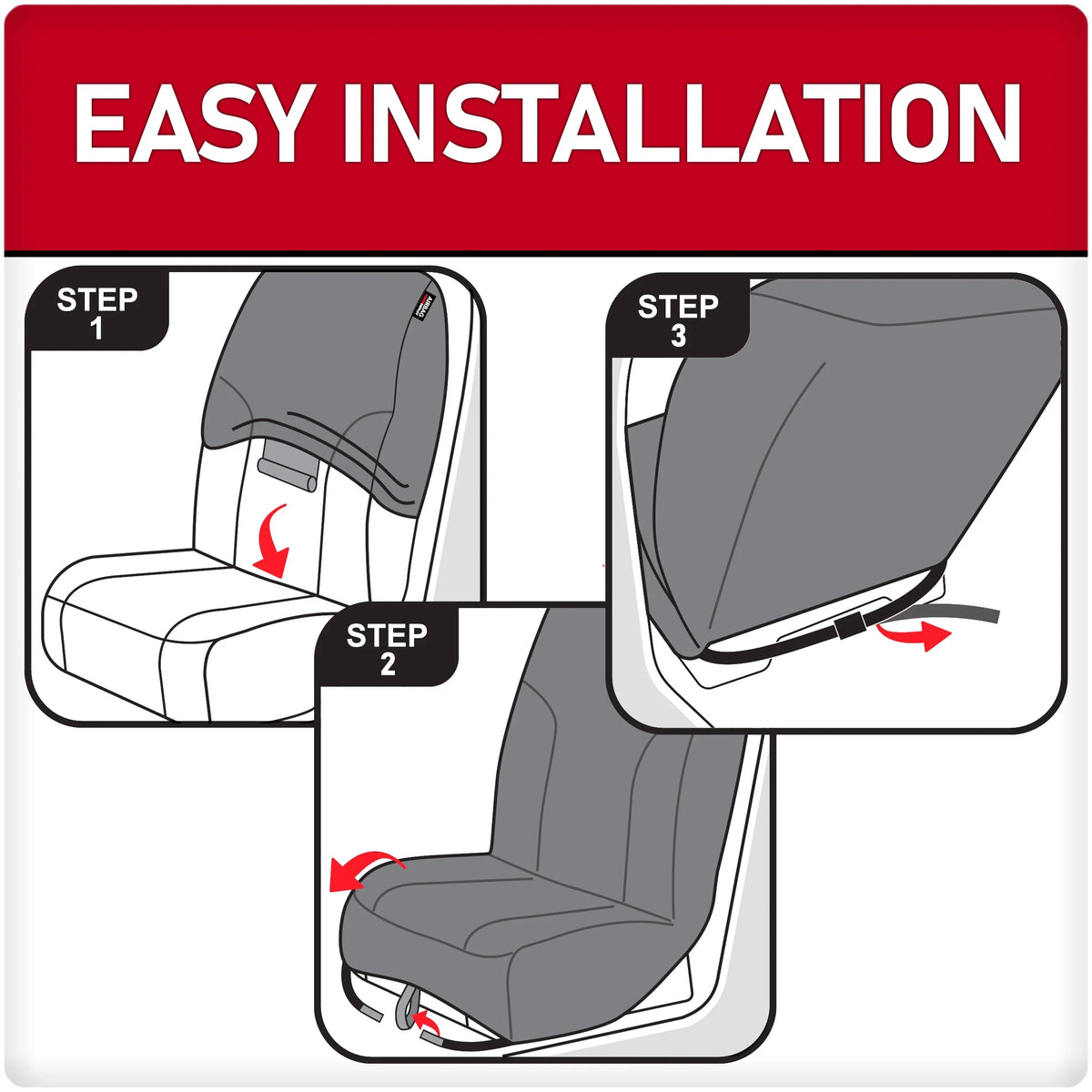 SUV Fit Covers, from Puncture-Resistant Pets, Seat 2-Piece Car, Protect Universal Truck, Black Dickies Front
