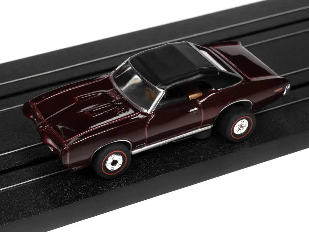 (Burgundy) Scale Car Slot GTO Auto 1969 globe HO Thunderjet Used Pontiac Convertible OK Cars