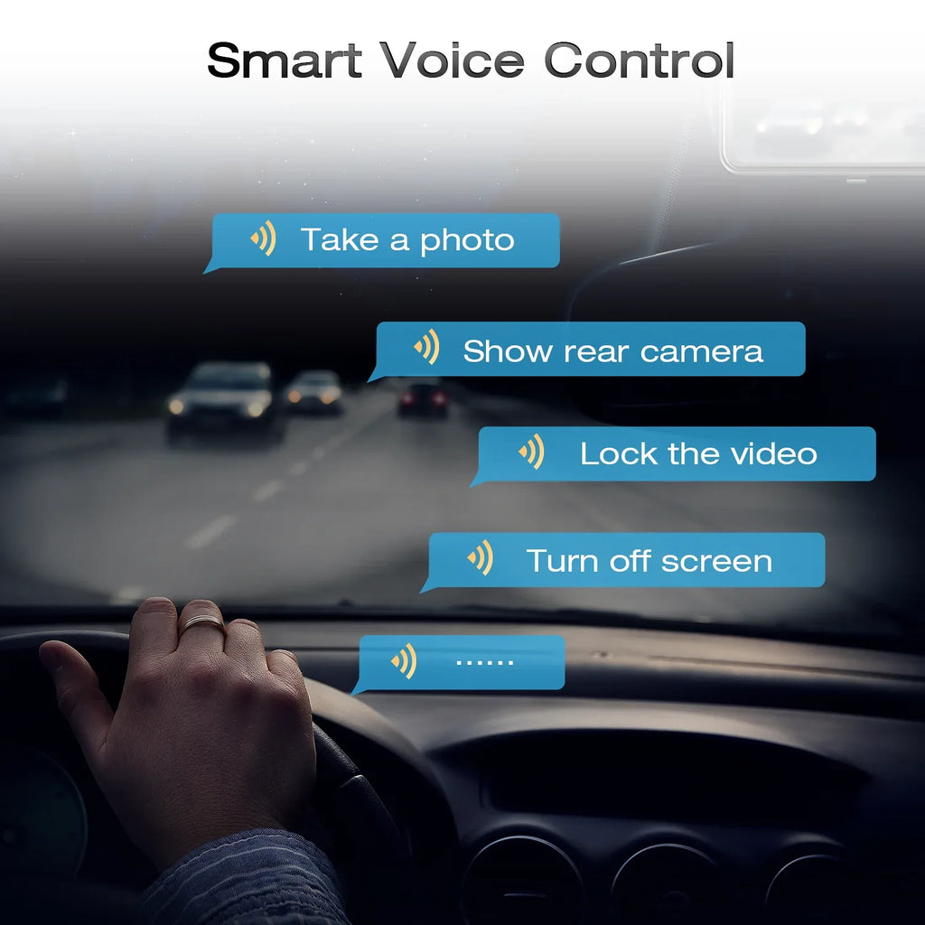 TOGUARD Mirror GPS 12" Monitoring, Rear Dash Touch Parking Cam, Camera, View Assist, Screen Rear Front 4K+1080P and Parking