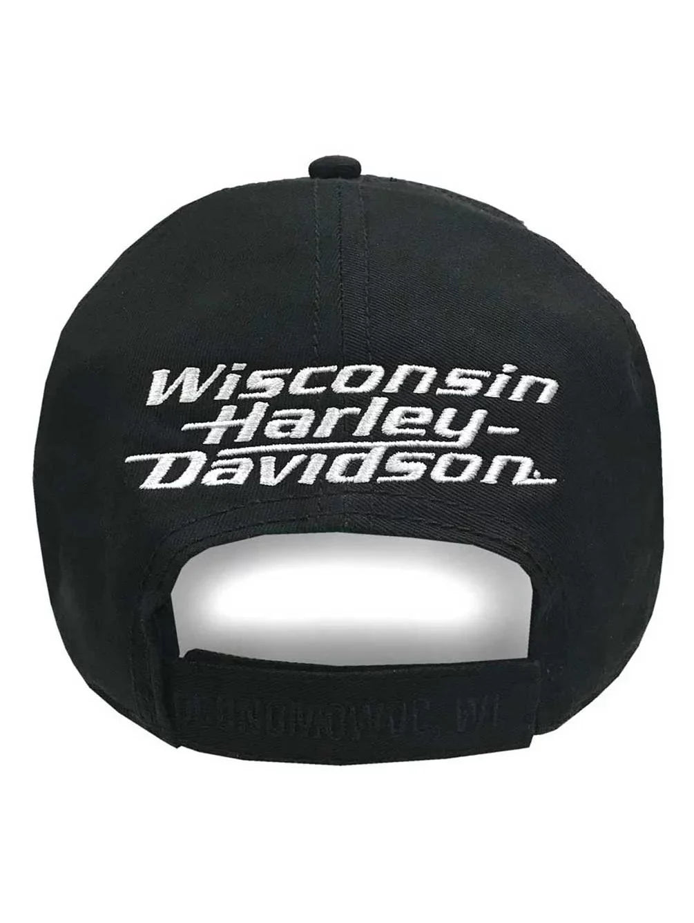 Curved Black, Davidson H-D Bill Harley Harley-Davidson Cap- Men's Embroidered Baseball Adjustable