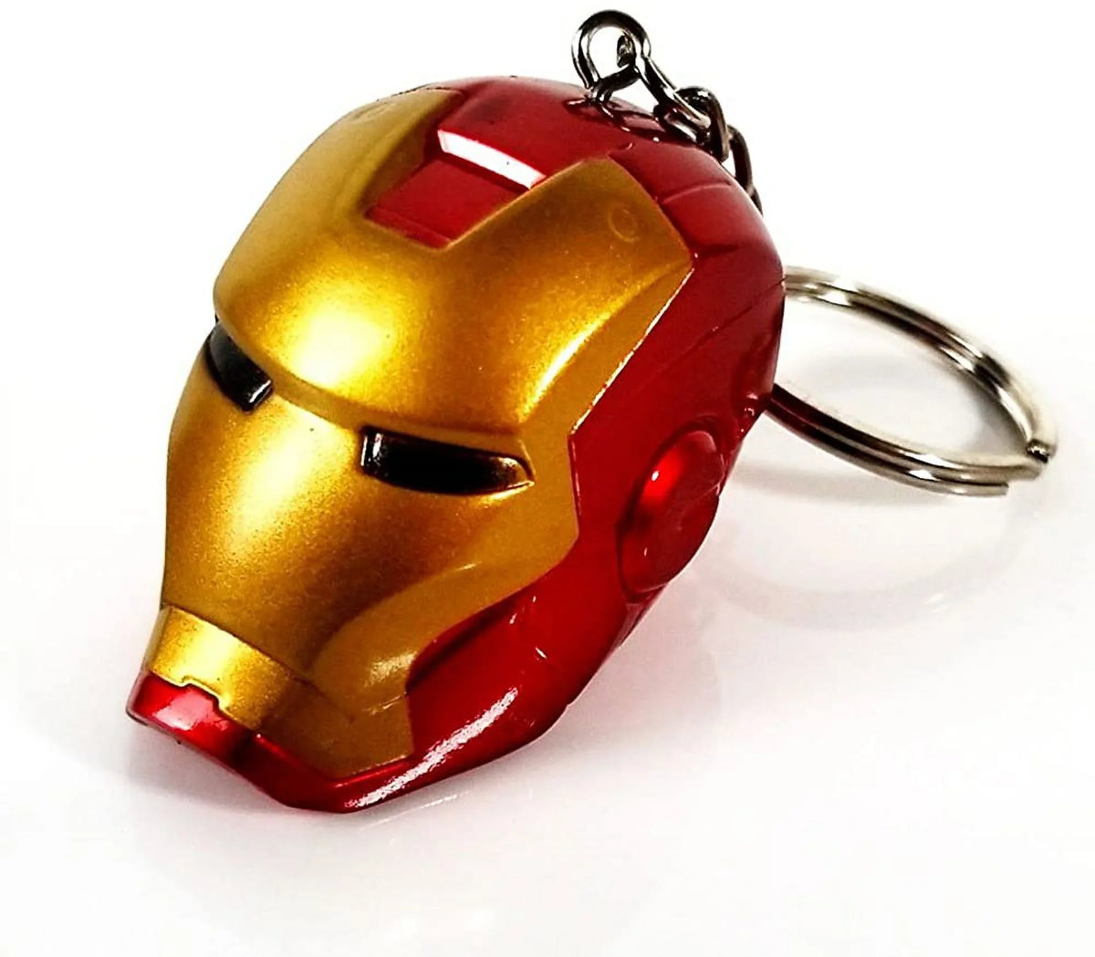 Superhero Iron Style Helmet Man Keychain Figure Ring GFDay Key