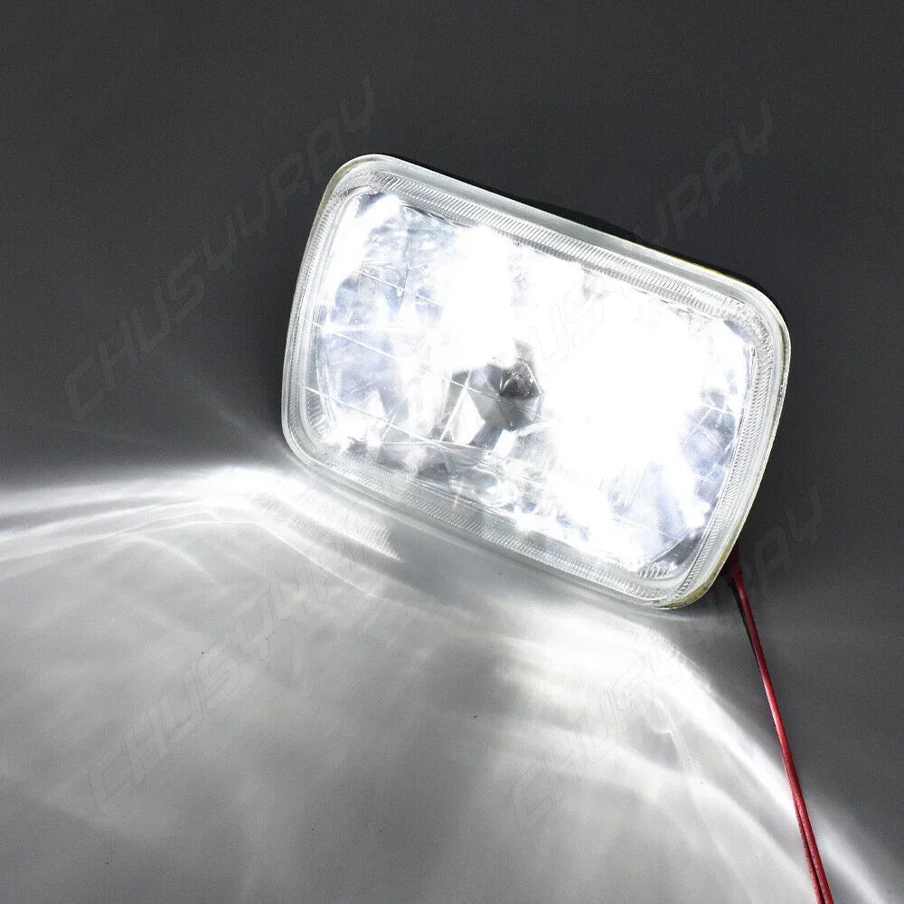 5X7 Beam YJ LED Rectangle Jeep XJ Hi-Lo Wrangler Cherokee For Headlights 7x6