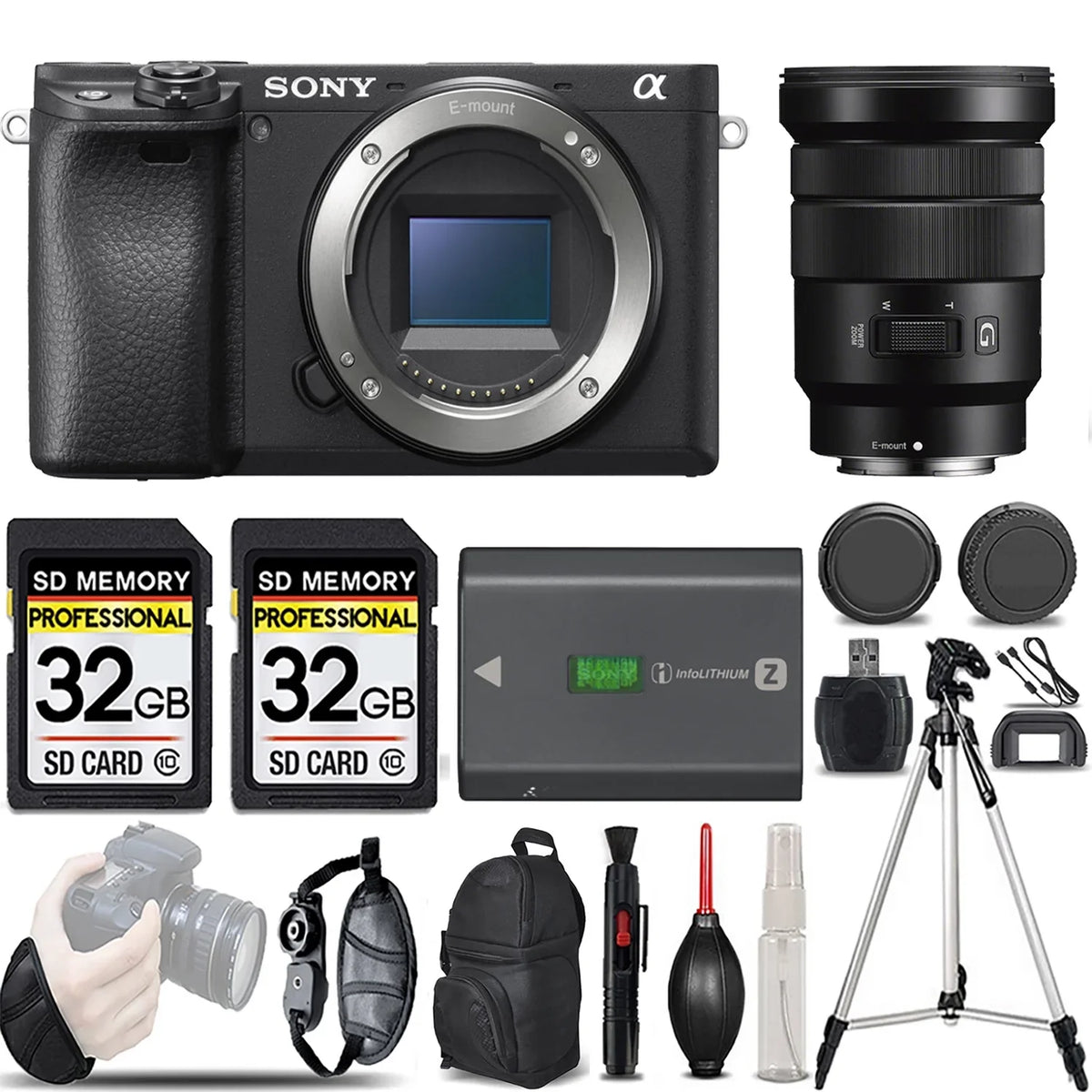 Camera G Mirrorless Lens +18-105mm OSS a6400 KIT -LOADED f/4