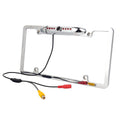 with Wide Angle Slim Universal HD Plate Chrome License Viewing Camera