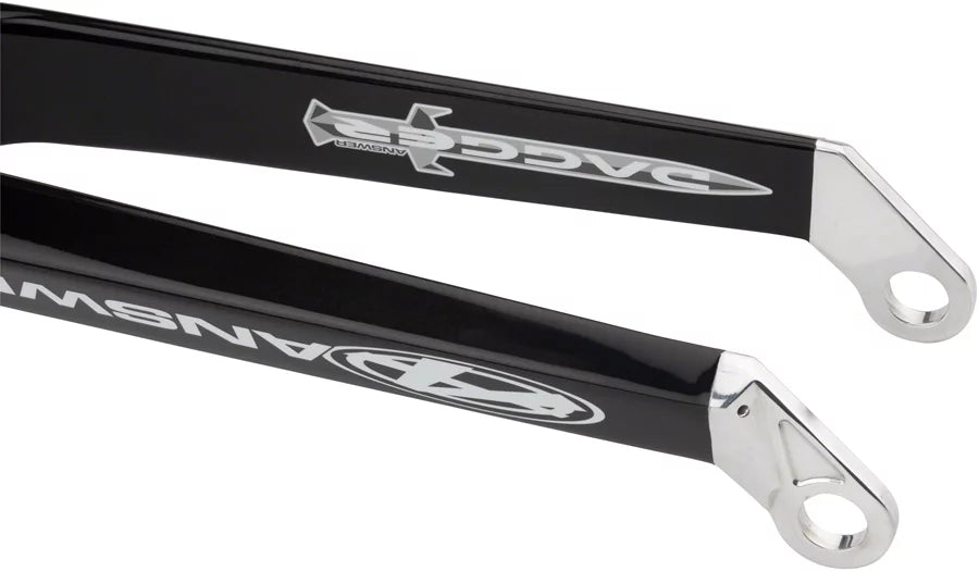 BMX Dagger Matte 24" Answer Fork Pro Legs Forged 20mm Black Dropout Carbon