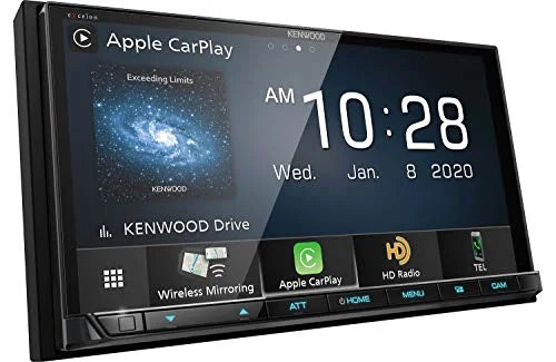 HD Radio Capacitive Kenwood 6.95" Excelon Bluetooth Multimedia DMX907 with Digital Touch and Panel Receiver