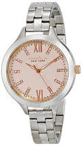 York Watch Steel 45L141 New Stainless Ladies Caravelle