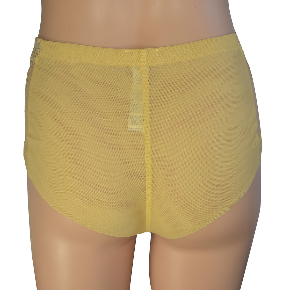 Women's Cut Perla Lace La Brief Full (XS) Yellow