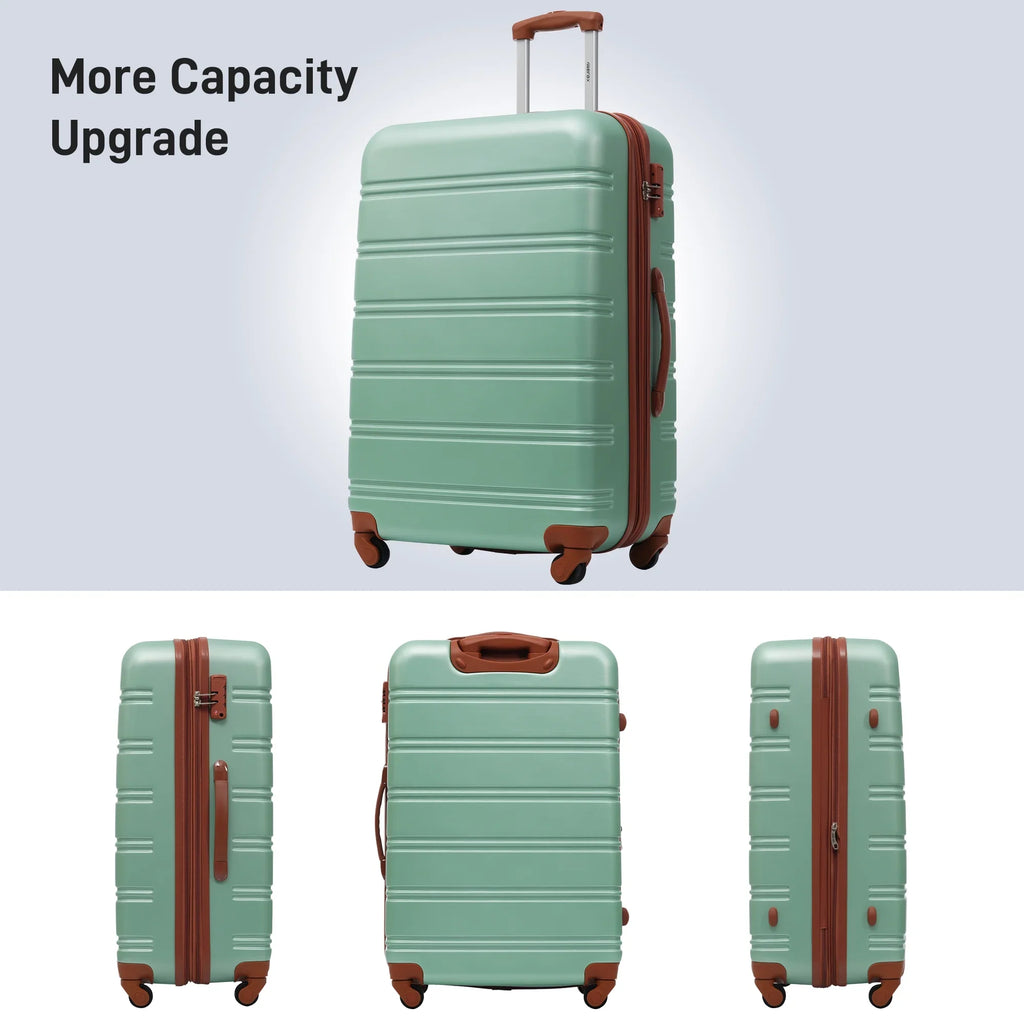 28" Lock with TSA Piece Available Spinner Suitcase 24" Luggage Crtynell 3 20" Hardside Set
