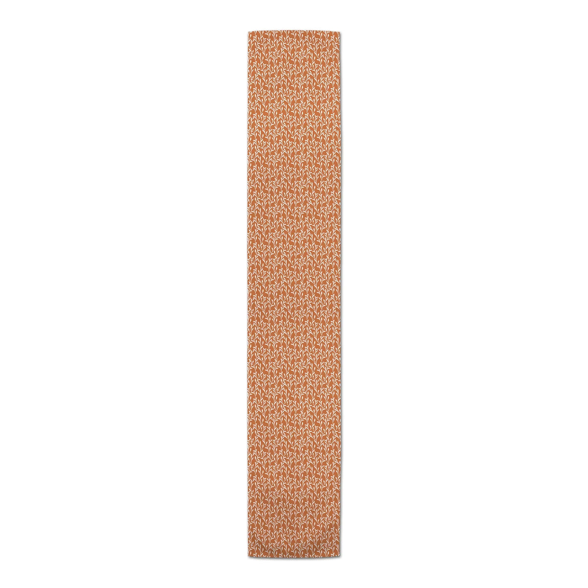 Poly Runner Products Creative Vines Orange Delicate Table Twill 16x90 Pattern