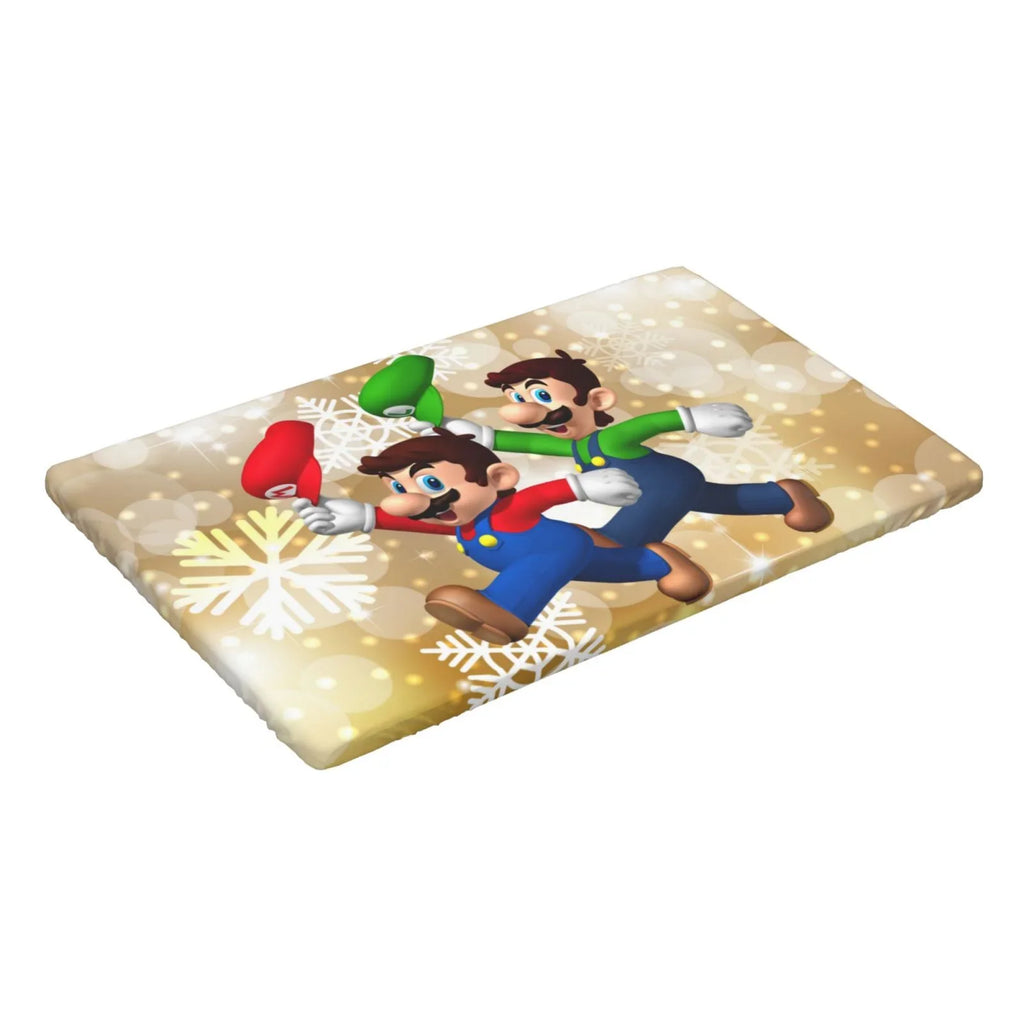 2.5X4ft For Fitted Dining Rectangle Mansion Elastic Mario Table Kitchen Cover Luigi's Tablecloth Party Reusable Bros Edged