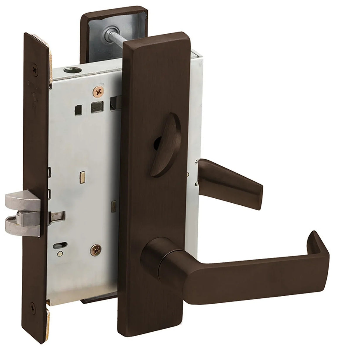 Privacy 06L Escutcheon Satin Schlage Lever Bronze 613 Finish 1 Rubbed 06 Bathroom Grade Dark L9040 Bed Lock Oxidized Oil Mortise Field L Reversible