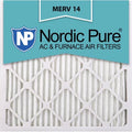 x Nordic 14 in. AC 1 15x15x1ExactCustomM14-6 Furnace Pack Pure 15 - Exact Filters, of x 6 MERV 15