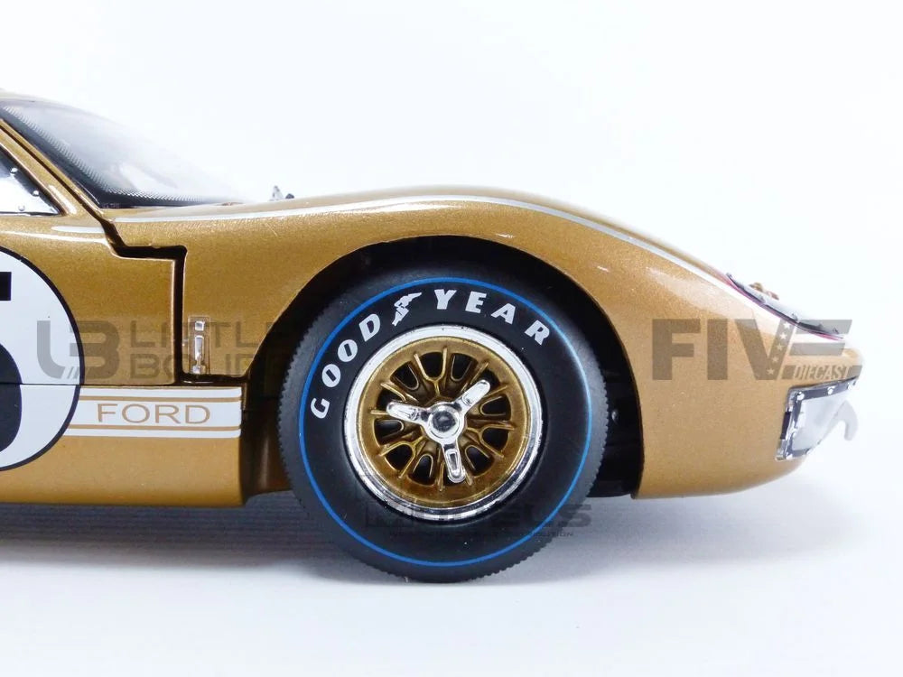 Shelby by Le MK II GT-40 Model Car #5 Mans 1966 1/18 Diecast Gold Collectibles