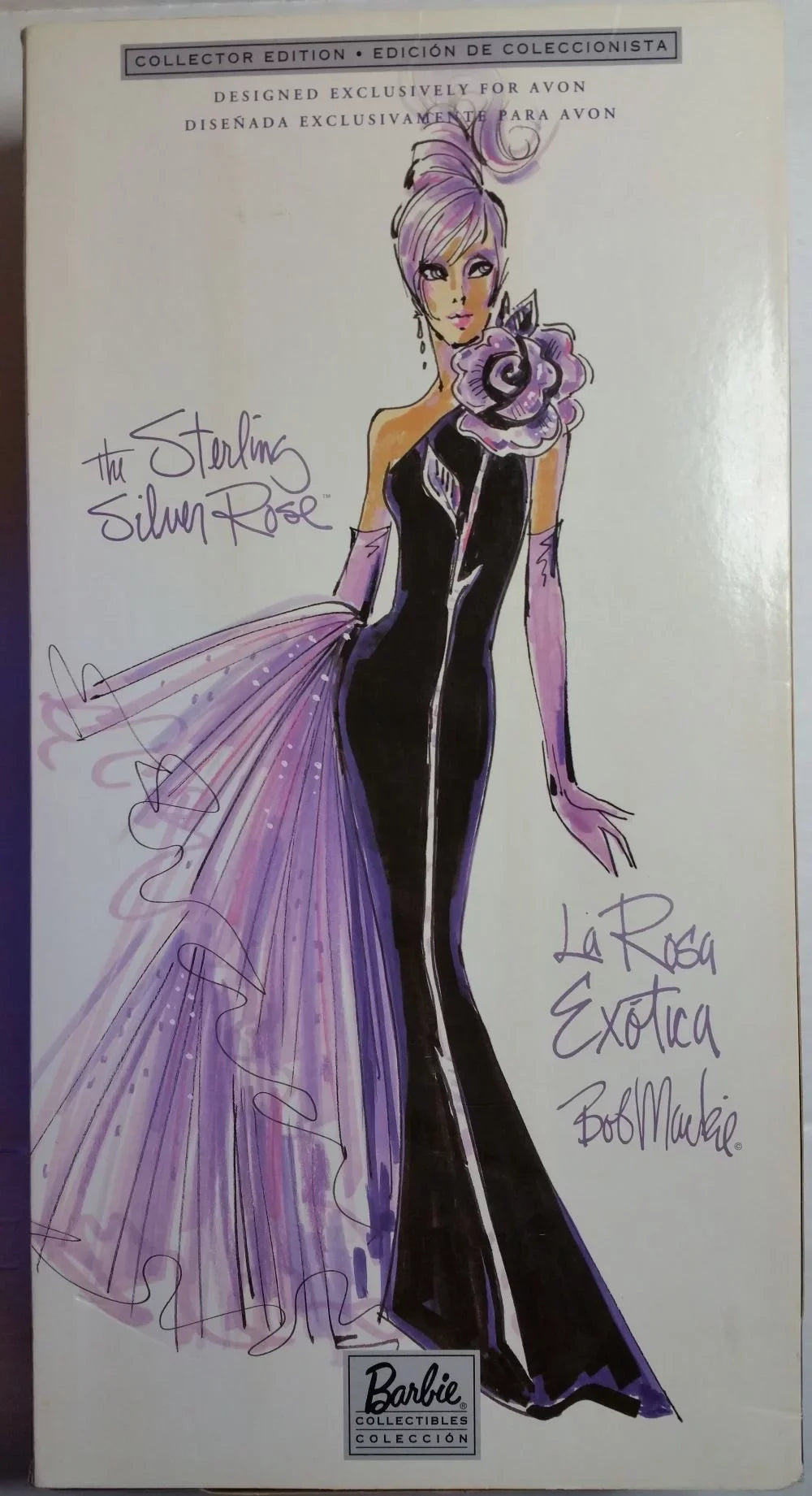 Silver Mattel Doll by Bob Sterling Rose 2001 Exclusive 53865 Barbie Avon Mackie