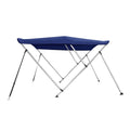 Blue 46" 3 L x Cover W 6' Bow Bimini New 79”-84” Boat Top Navy High