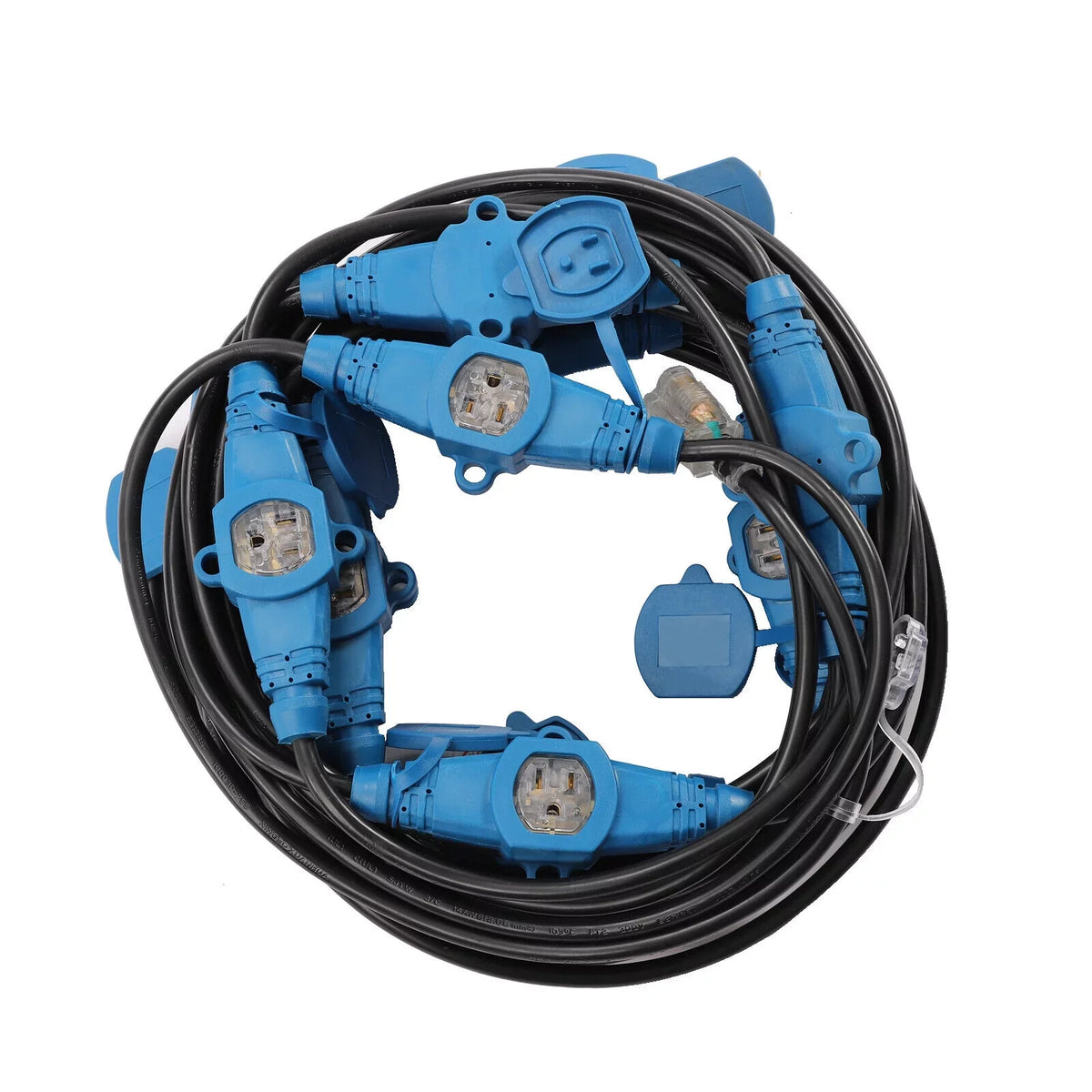 Outdoor 50 Extension 12 50FT Feet Power Outlet Cable Multiple Eleven Gauge Cord,