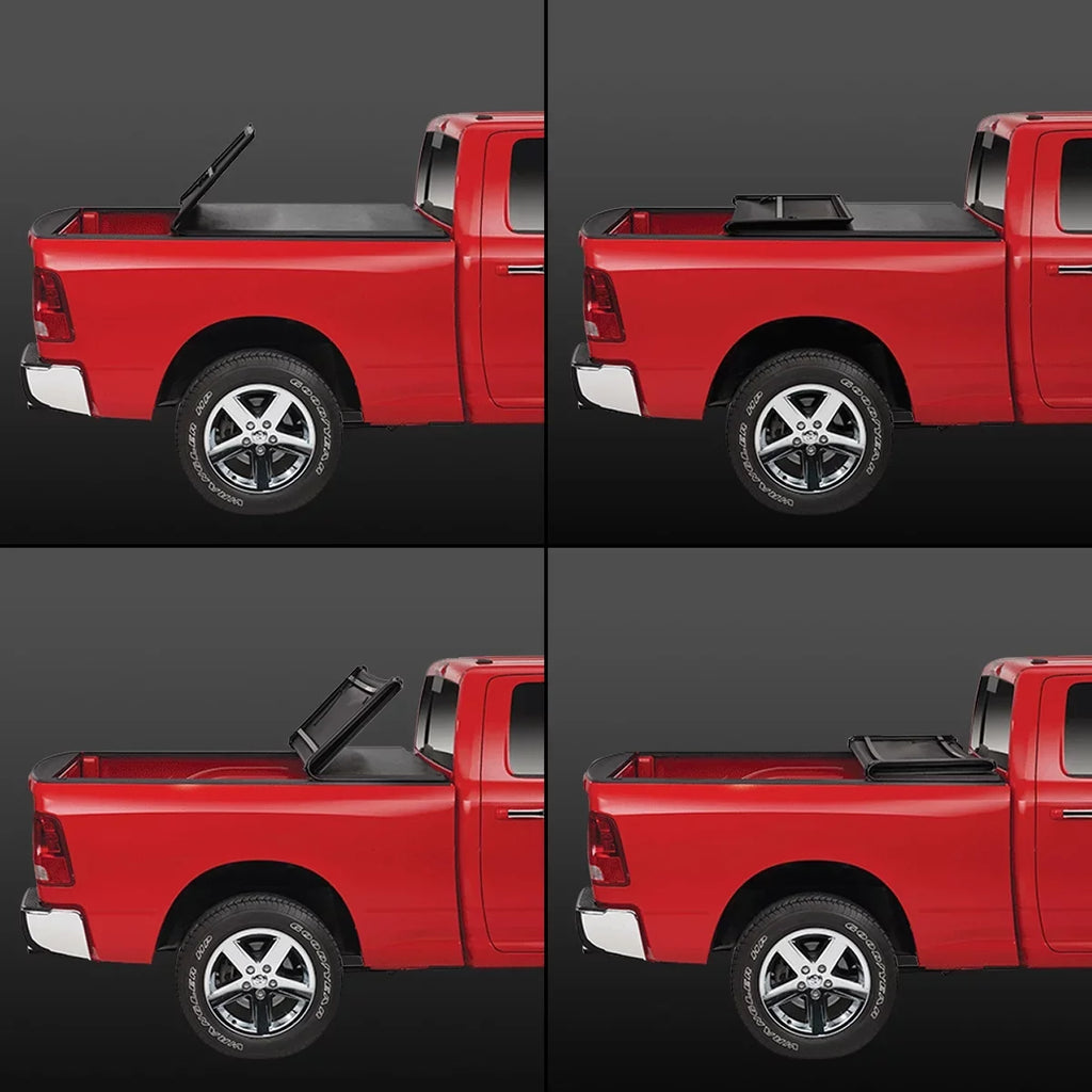 Bed Truck Cover 5.7' Motoring 2021 Fleetside Soft DNA 2009 to Trunk 1500 Tonneau Ram Adjustable -Fold TTC-TRISOFT-018 For Top Tri