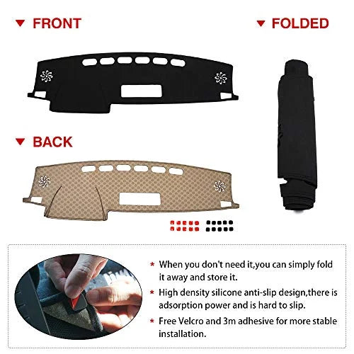 RAV4 Mat Cover Dash Nonslip Cartist Suede Sunshade Mat Protector No for Dashboard Glare 2013-2018 Dash