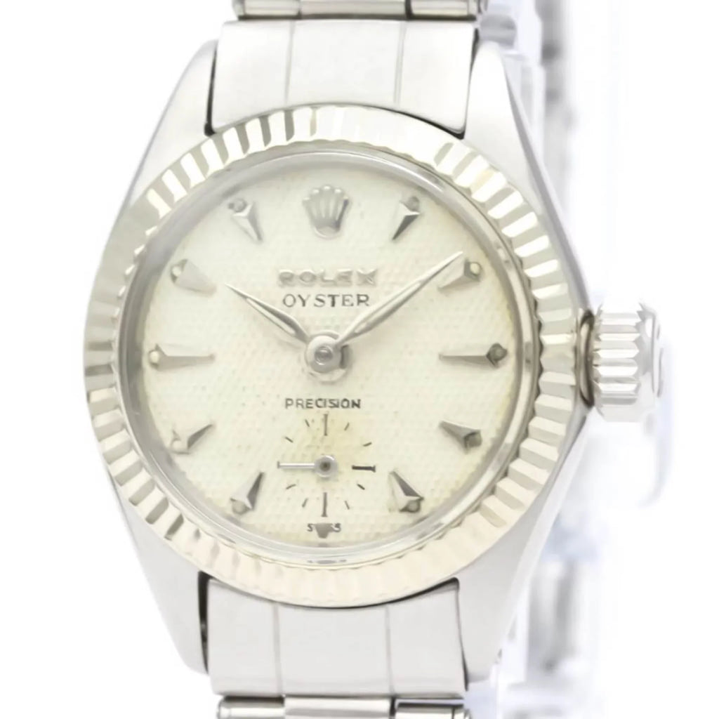 Watch BF551892 Used White Precision Vintage Gold Mens Steel Hand-Winding Authenticated 6525