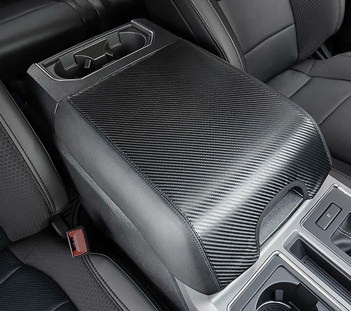 F150 Cover Leather Console Center Pad Protector Carbon Armrest Teledu
