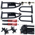 Bike ATV ATV/Go Swingarm Kart Upper/Lower Quad Knuckle A-Arm Steering Spindle Front Go Suspension Kit Upper&Lower For Buggy Swingarm Assembly Suspension Arm Kart For Swing Upper/Lower Arm