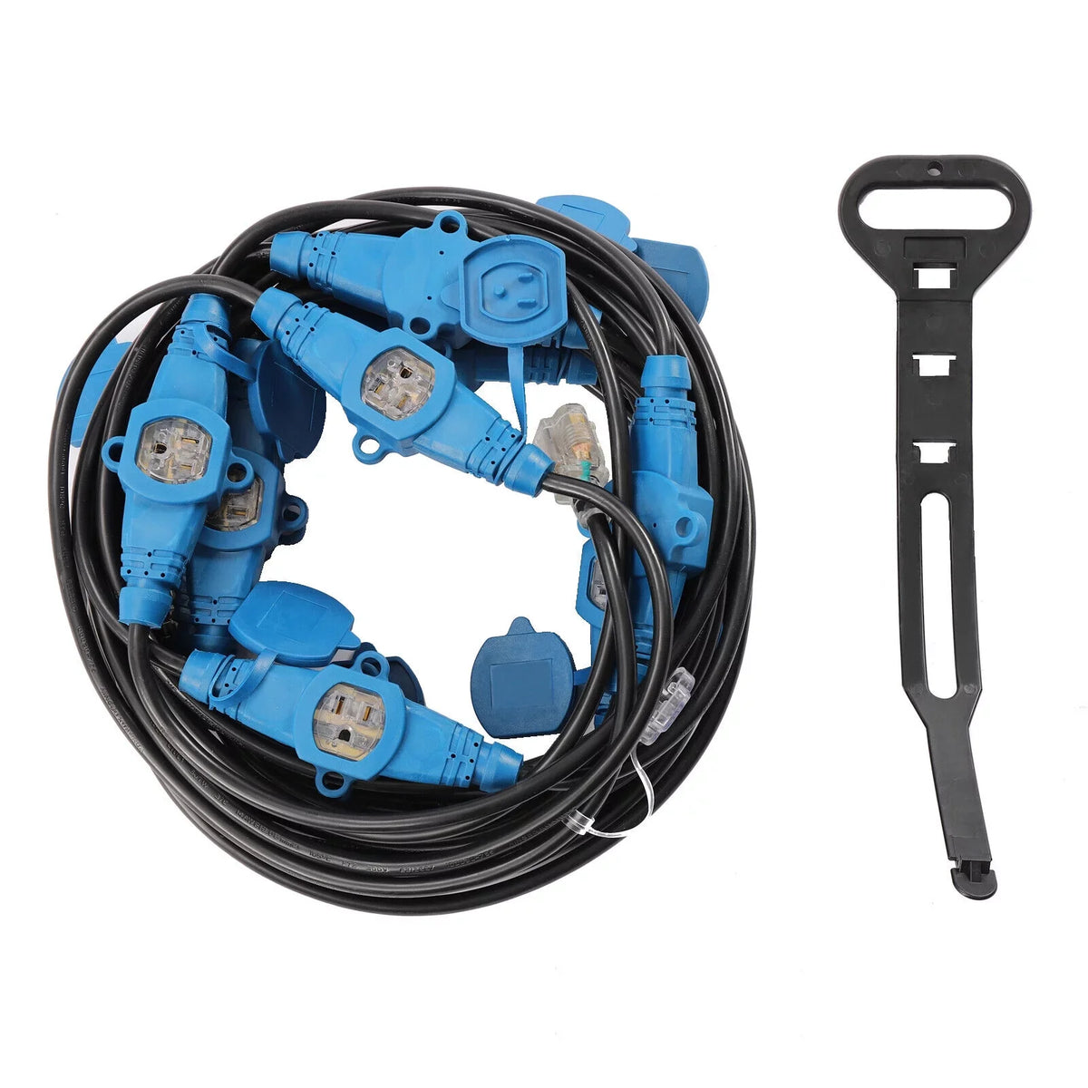 Outdoor 50 Extension 12 50FT Feet Power Outlet Cable Multiple Eleven Gauge Cord,