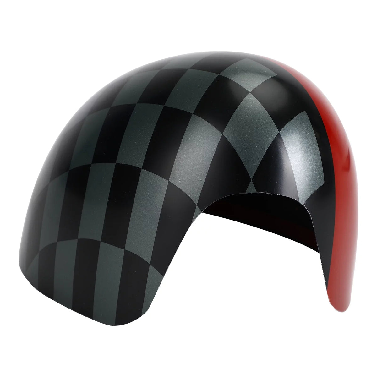 F56 Cooper Black/Grey Red Mirror Cover MINI for Hardtop F55 checkered