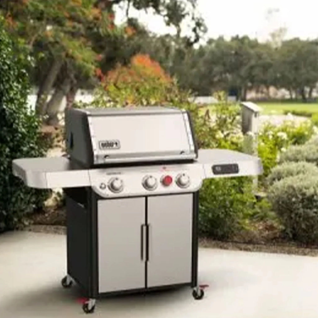 SX-325s with Stainless Propane Steel Smart in 3-Burner Connect Smart Technology Grill Grilling Weber Genesis Gas