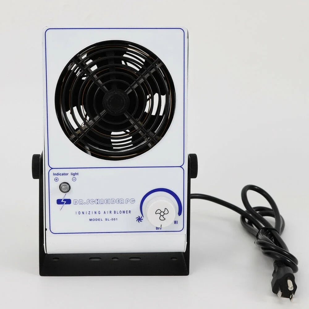 Fan Ion Discharge Eliminator Blower Air Anti-Static Ionizer Static OUKANING 110V Ionizing