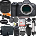 SanDisk Bundle Accessory EOS Digital Lens Canon 64GB Mirrorless with + R6 ZeeTech 24-105mm Mount RF Camera Adapter + STM +