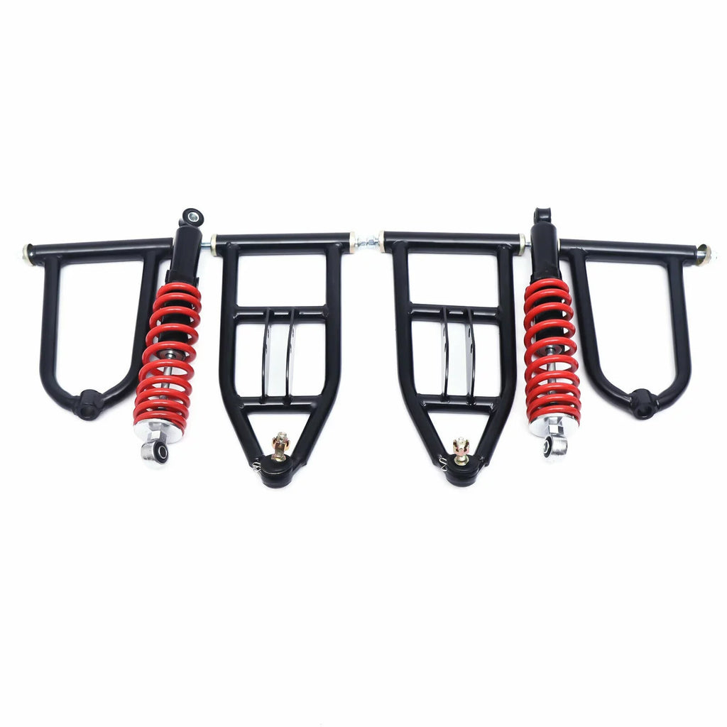 Bike ATV ATV/Go Swingarm Kart Upper/Lower Quad Knuckle A-Arm Steering Spindle Front Go Suspension Kit Upper&Lower For Buggy Swingarm Assembly Suspension Arm Kart For Swing Upper/Lower Arm