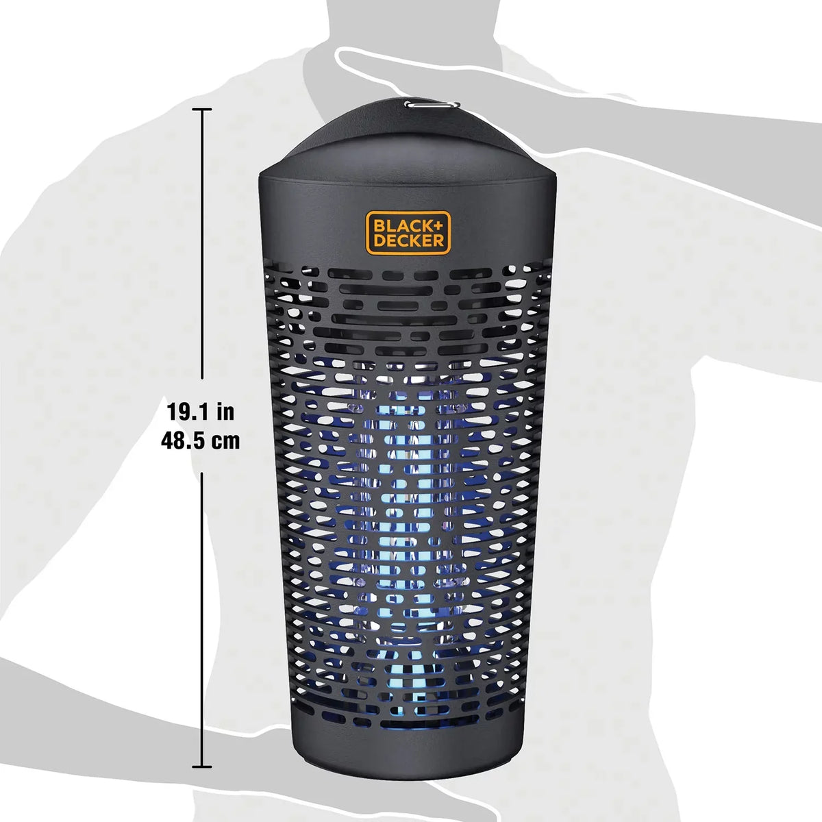 Hanging BDPC958 Outdoor Zapper (1/2 BLACK+DECKER Bug Acre)