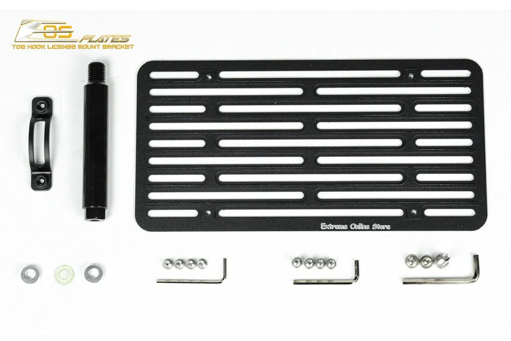 Store Tow Bumper Extreme Mini | Plate Mount Bracket Hook 2 Replacement Online Front EOS Version Relocator Cooper License Tow-119-V2 2014-Present for Plate