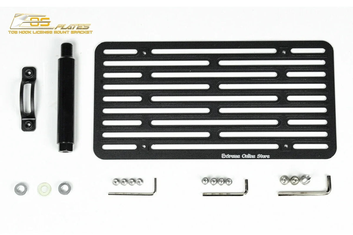Store Tow Bumper Extreme Mini | Plate Mount Bracket Hook 2 Replacement Online Front EOS Version Relocator Cooper License Tow-119-V2 2014-Present for Plate