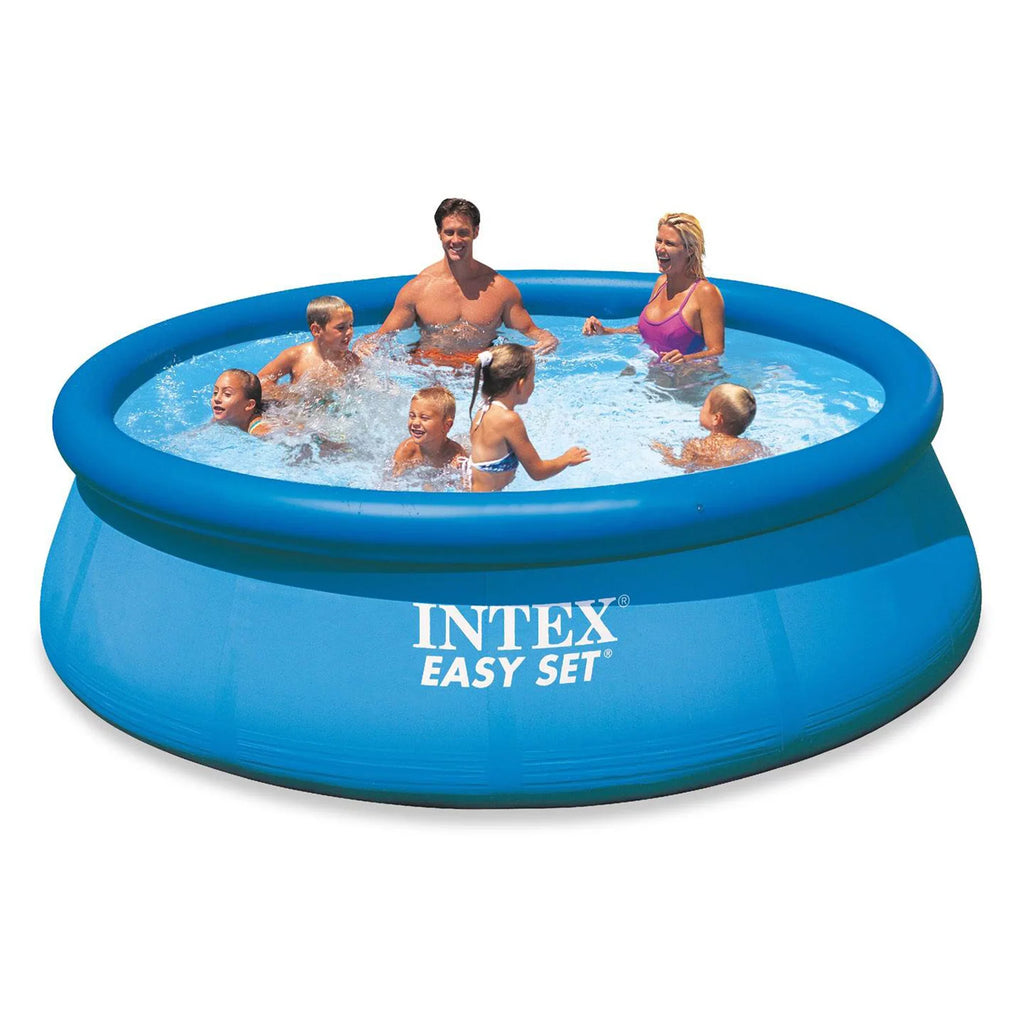 Ground 12ft x Pool Intex Vacuum & with Set Pump 30in Filter Above Easy Automatic
