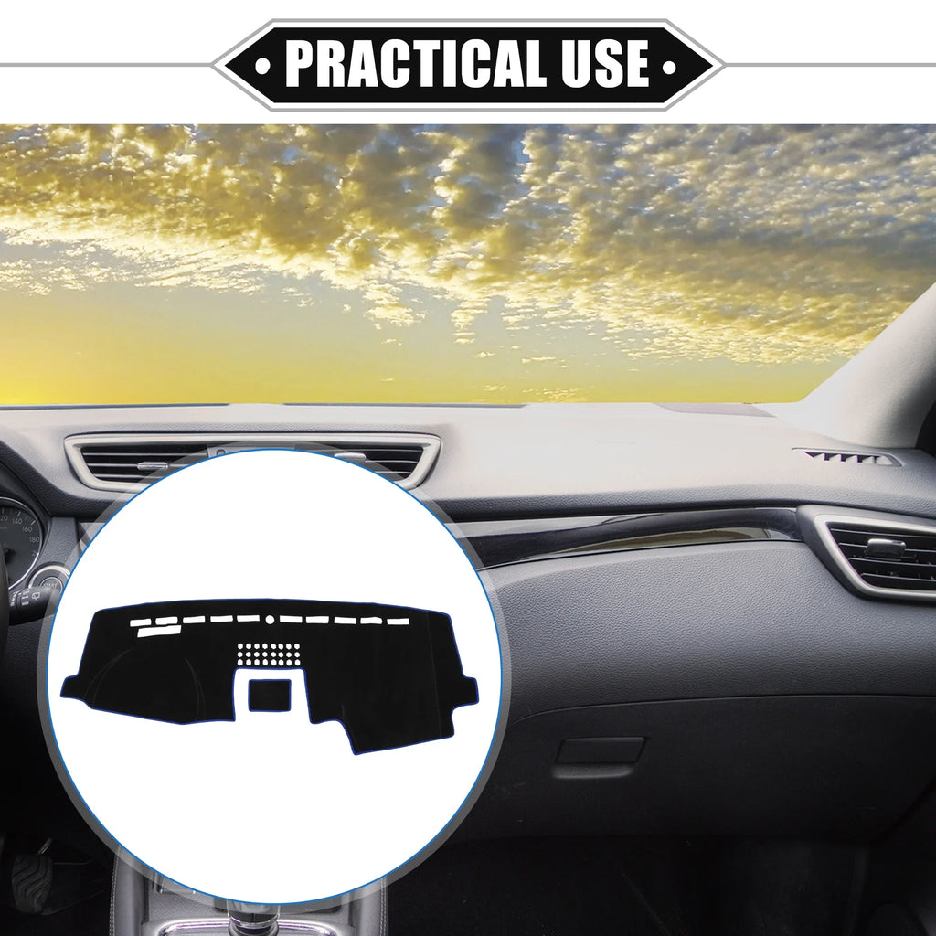 Black Unique F150 Mat 2015-2020 Protective Dashboard Polyester Car for Bargains Console Blue Center Cover
