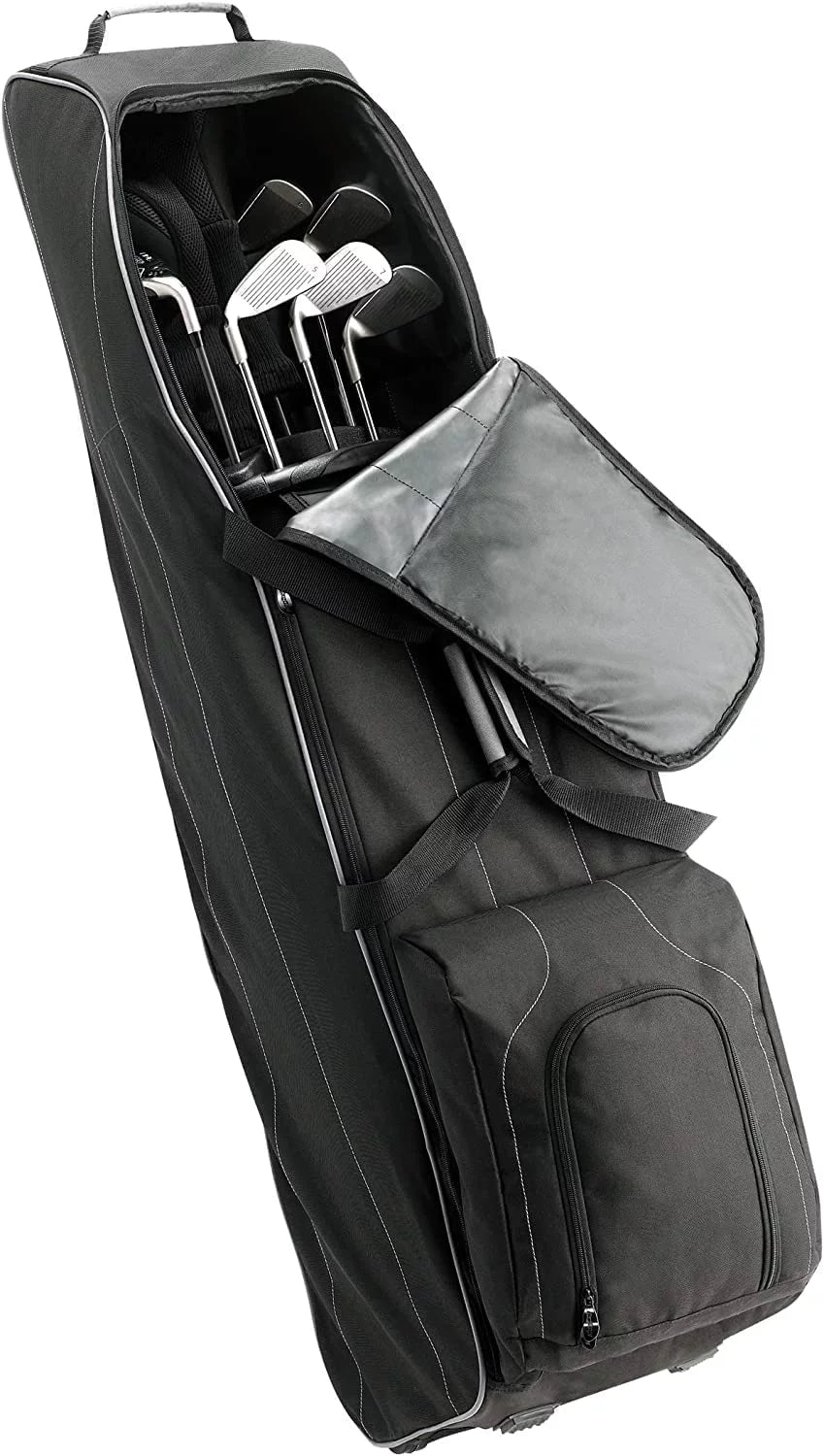 Travel Club Golf Bag Black/Silver BagBoy Cover T-460