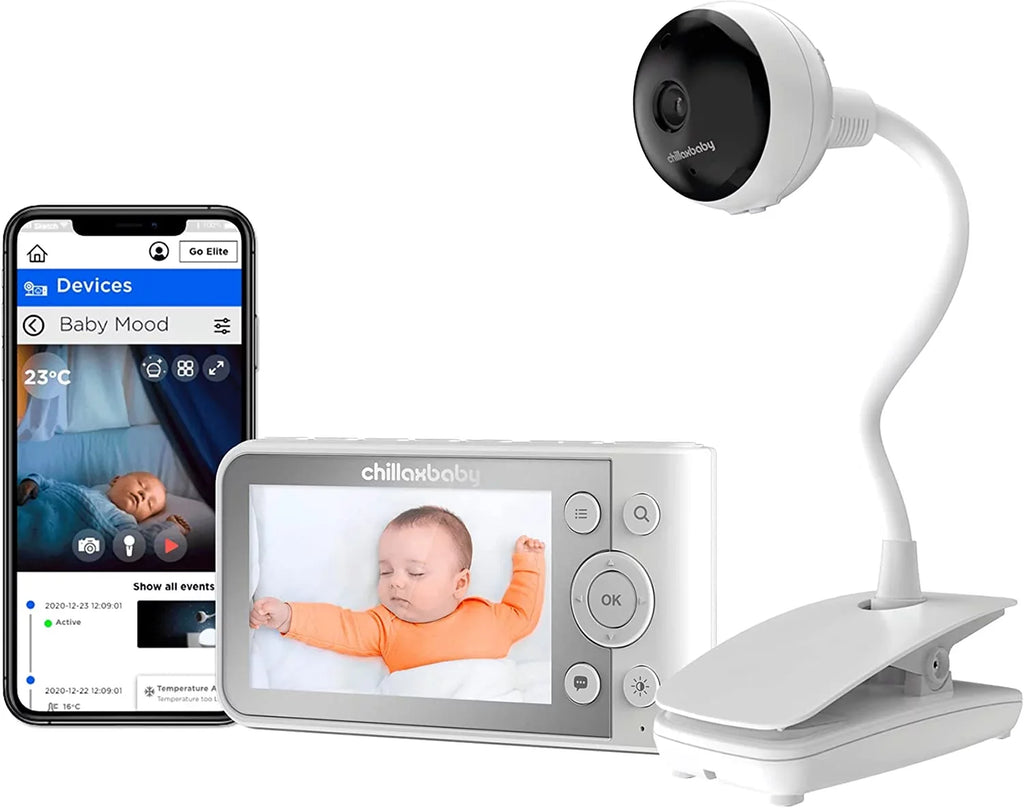 CHILLAX Baby Vision Monitor HogoR Full Night by WiFi Giraffe Pro Camera 2-Way Audio Smart HD