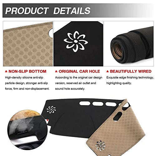 RAV4 Mat Cover Dash Nonslip Cartist Suede Sunshade Mat Protector No for Dashboard Glare 2013-2018 Dash