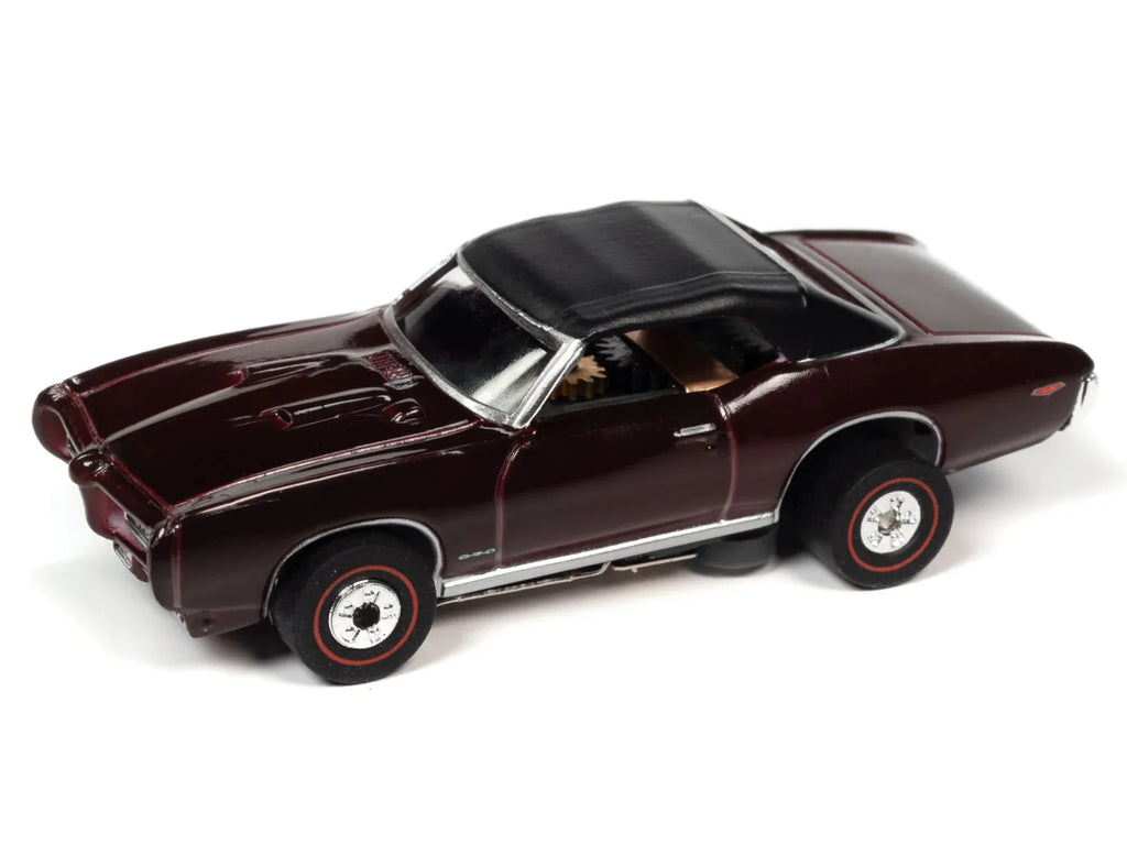 (Burgundy) Scale Car Slot GTO Auto 1969 globe HO Thunderjet Used Pontiac Convertible OK Cars
